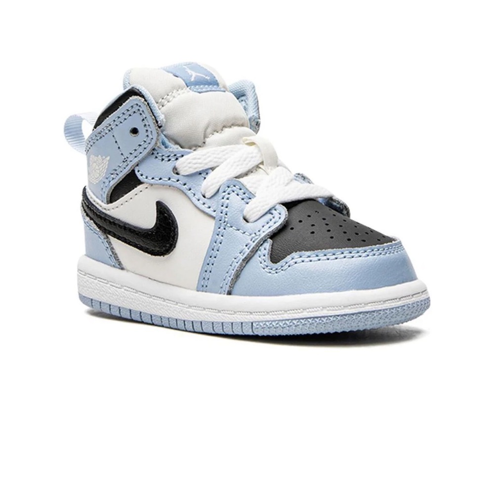Jordan Kids Air Jordan 1 Mid "Ice Blue" sneakers